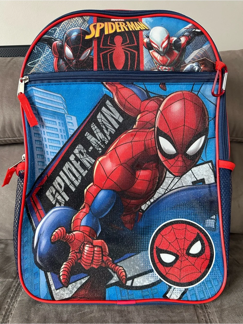 Marvel Spider-Man Kids Backpack Lunch Bag and Pencil Case 3-Piece School Set